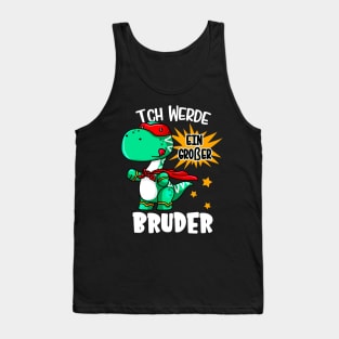 Ich werde großer Bruder Kinder Jungen Dino Tank Top